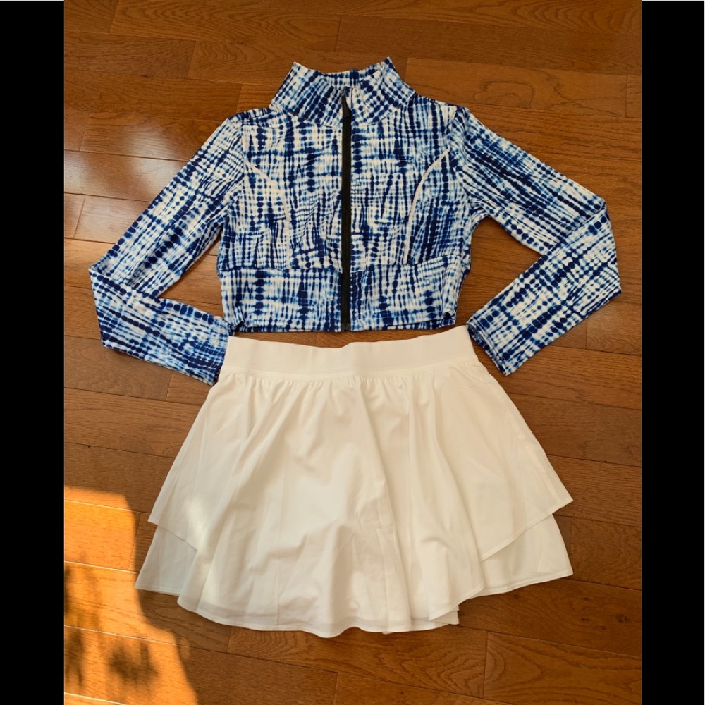 🎁Tall Lululemon Court Rival High Rise Skirt,White - Picture 3 of 12